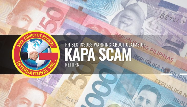 Ph Sec Issues Warning About Claims Of Kapa Scam Return - W7 News