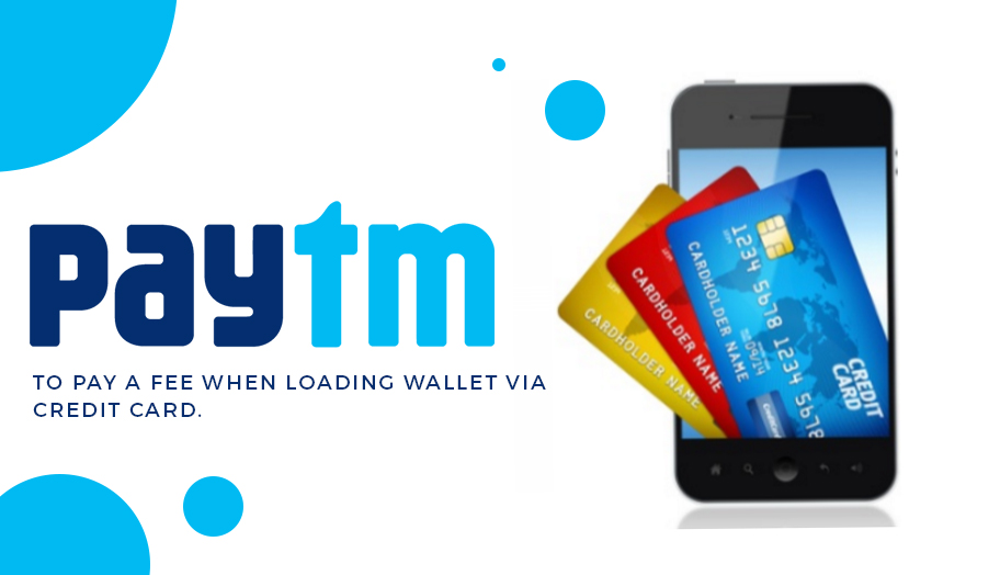 Paytm Customers Pay Fee Loading Wallet Via Credit Card